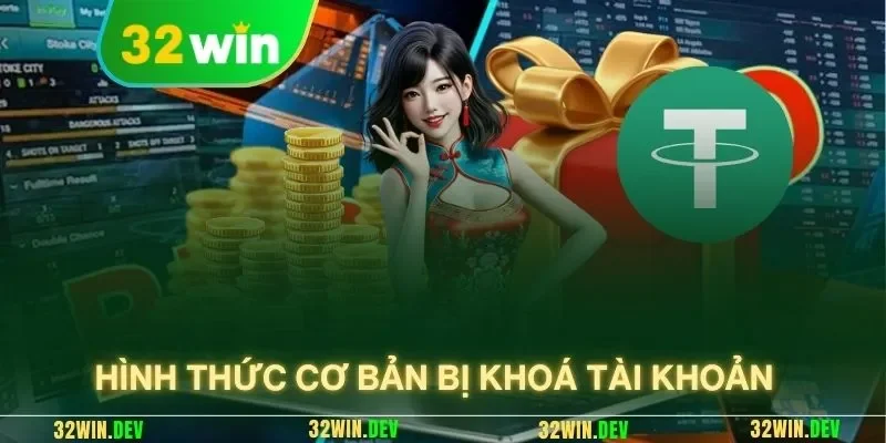 Hình thức cơ bản bị khoá tài khoản 
